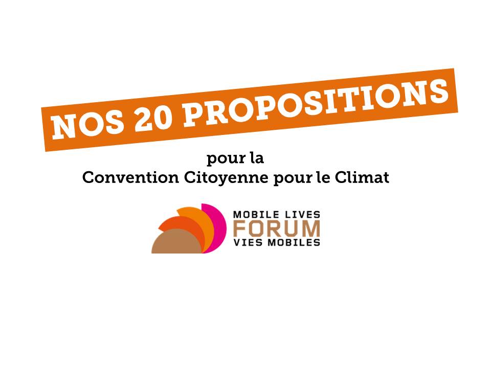 20 proposals addressed to the participants of the Citizens' Convention on Climate