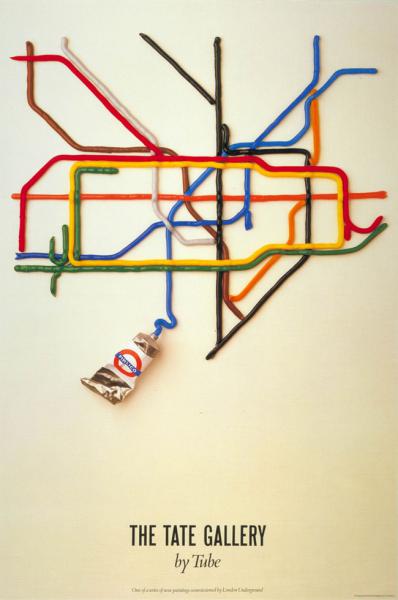 The Tate Gallery by tube Underground poster